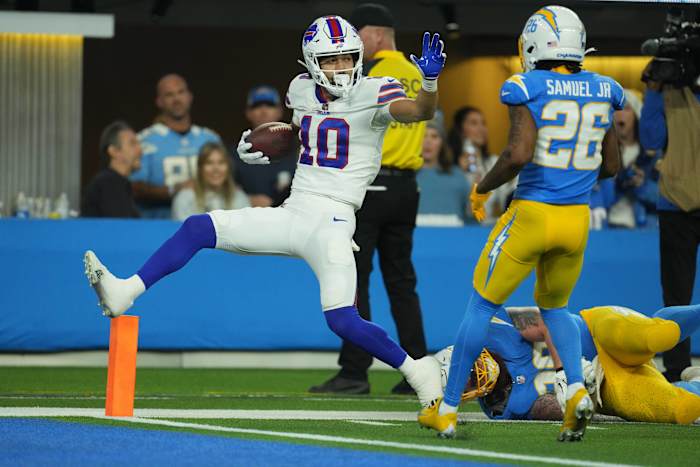 Bills' WR Khalil Shakir vs. the Chargers